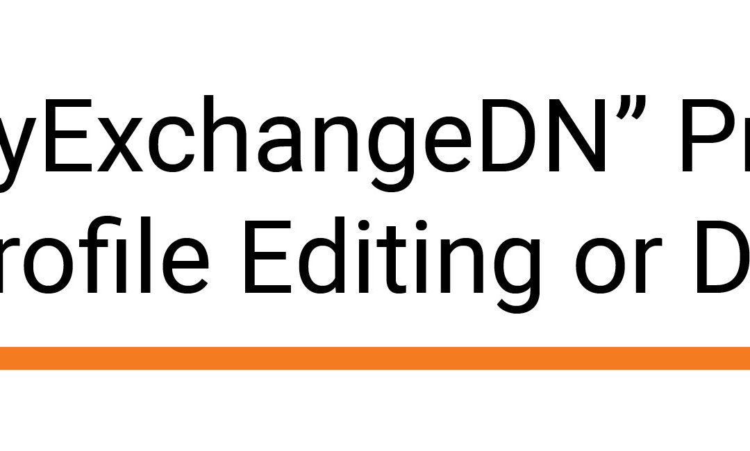 “LegacyExchangeDN”阻止编辑或删除用户配置文件